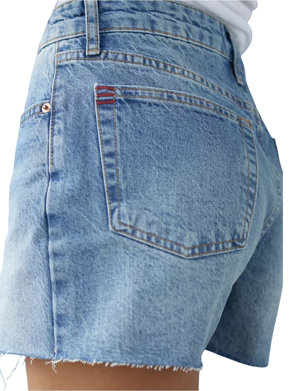Urban Outfitters BDG Jean Denim Cutoff Shorts Size 29 Raw Hem Button Fly - Picture 2 of 6